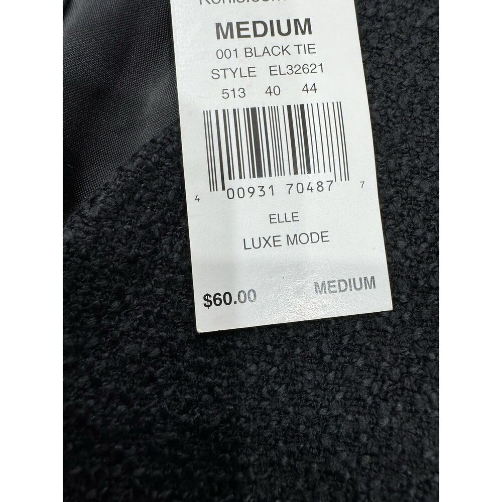 Elle NWT Women’s Sz M Blazer Suit Jacket Black Professional Coat - Picture 3 of 4